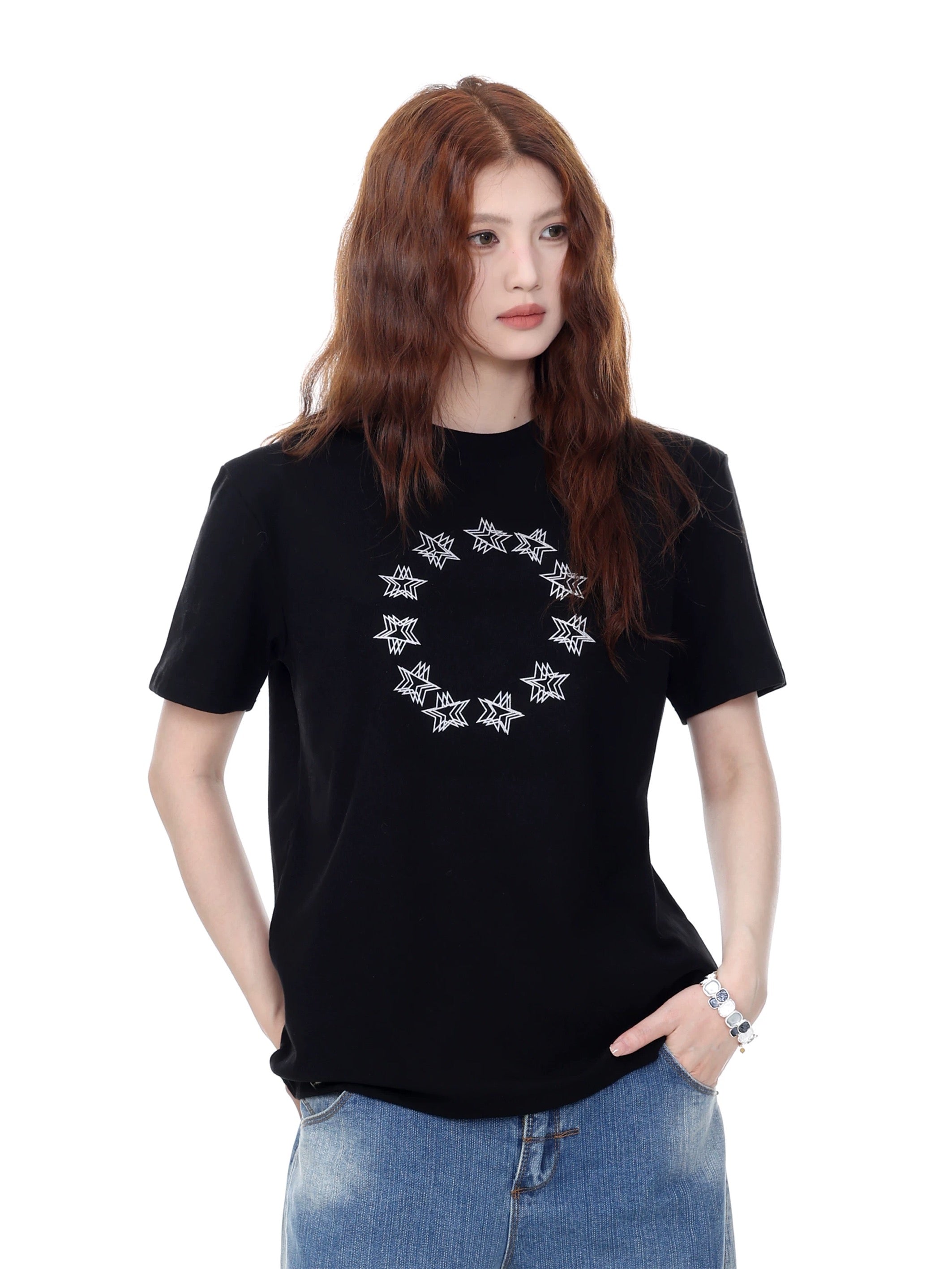 Designer Short-Sleeve Shirt -Star Ring