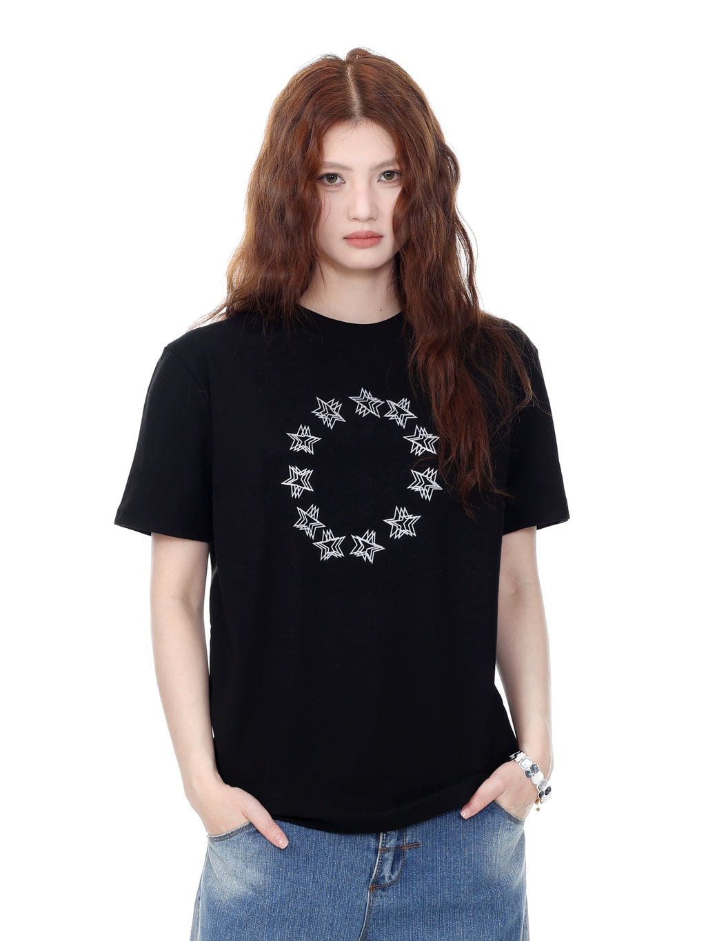 Designer Short-Sleeve Shirt -Star Ring