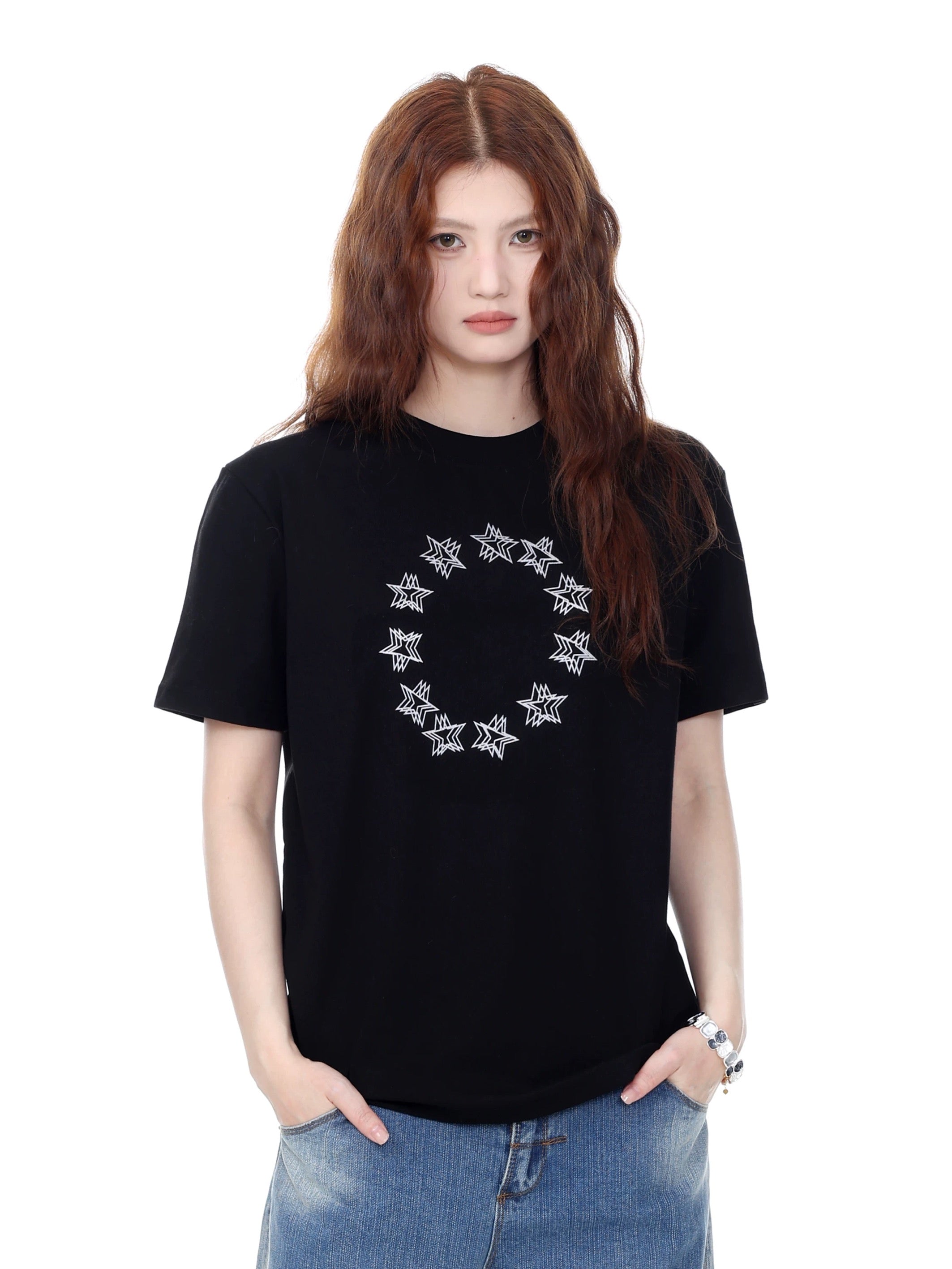 Designer Short-Sleeve Shirt -Star Ring