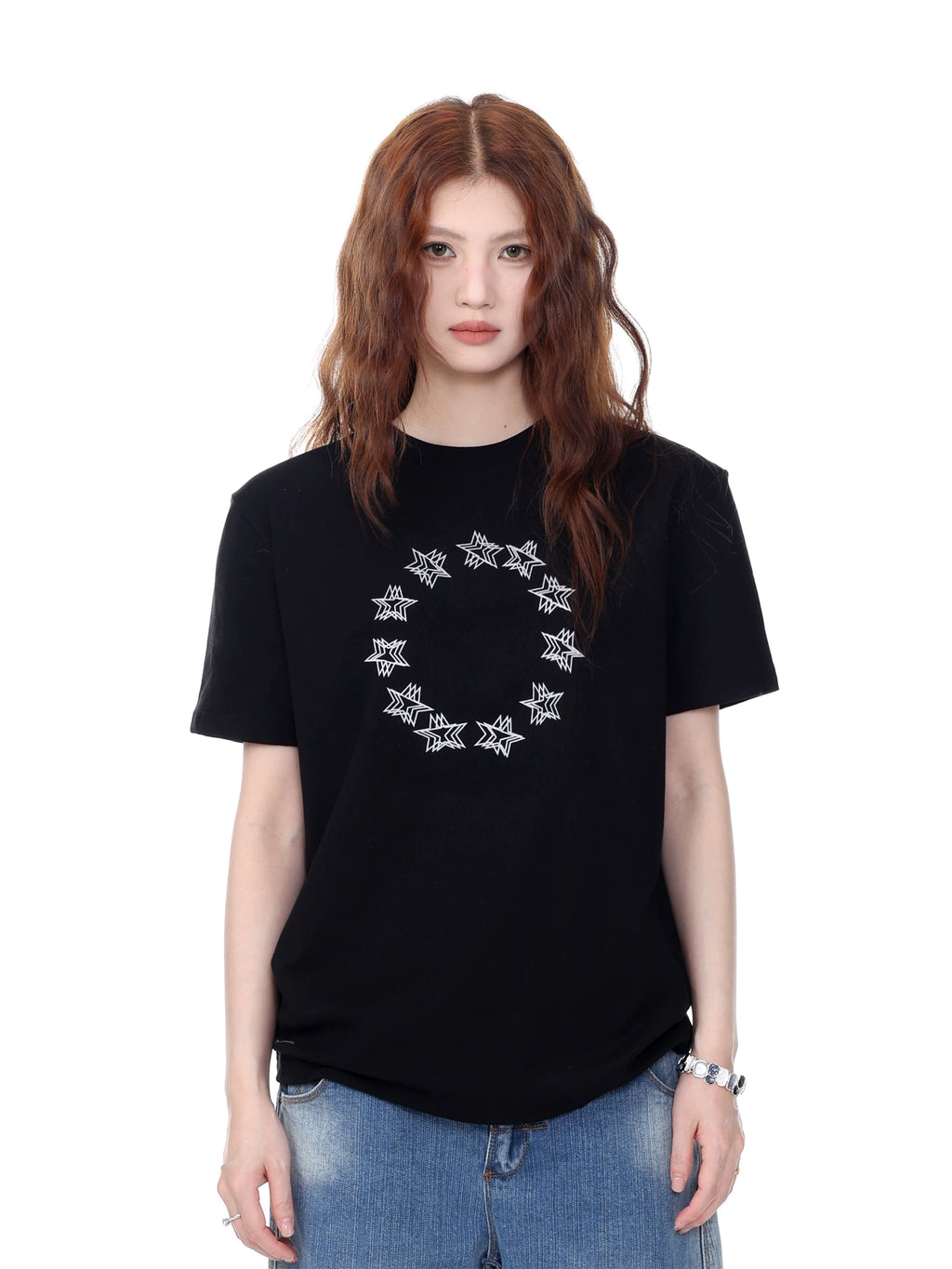 Designer Short-Sleeve Shirt -Star Ring
