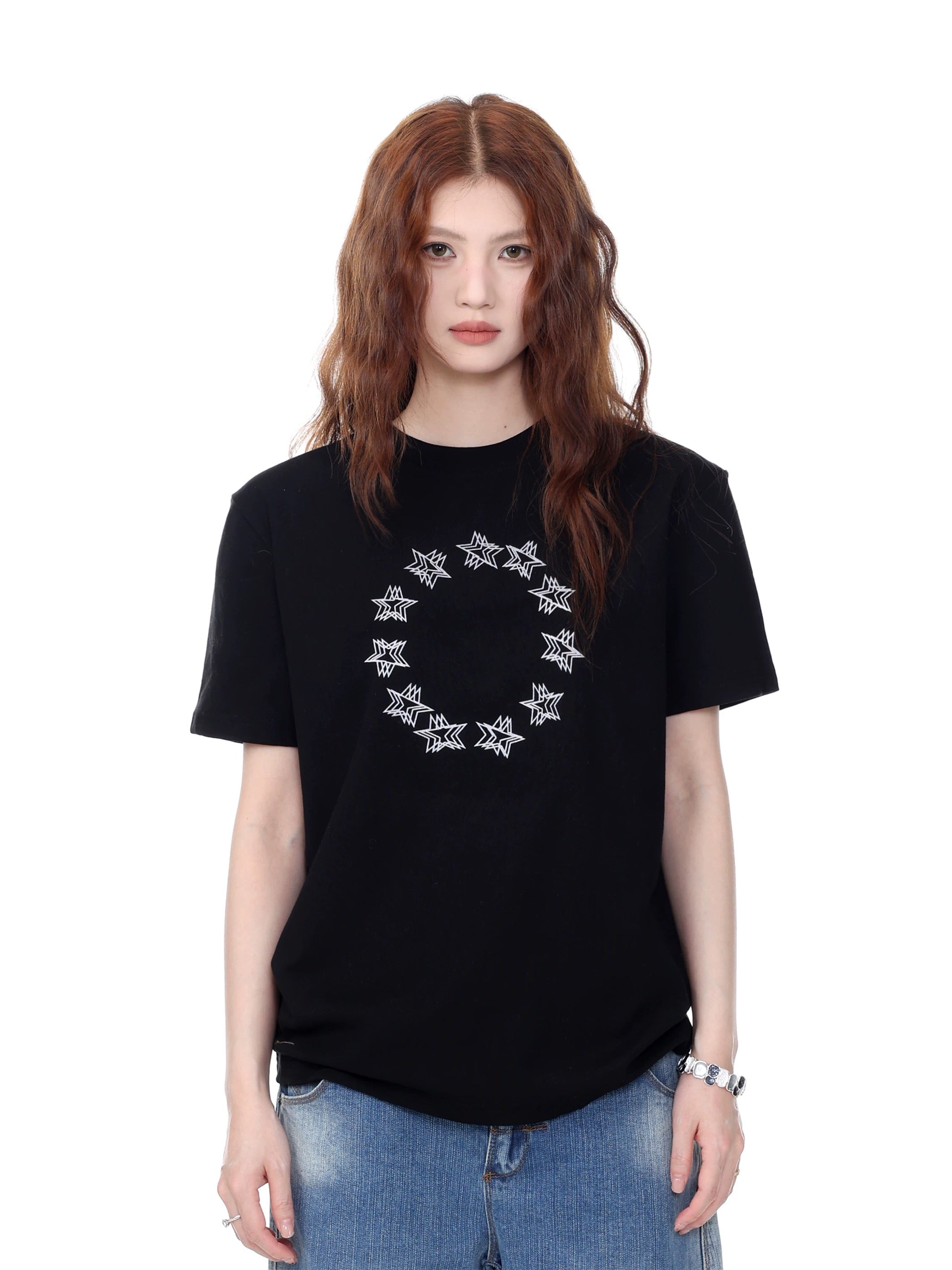 Designer Short-Sleeve Shirt -Star Ring