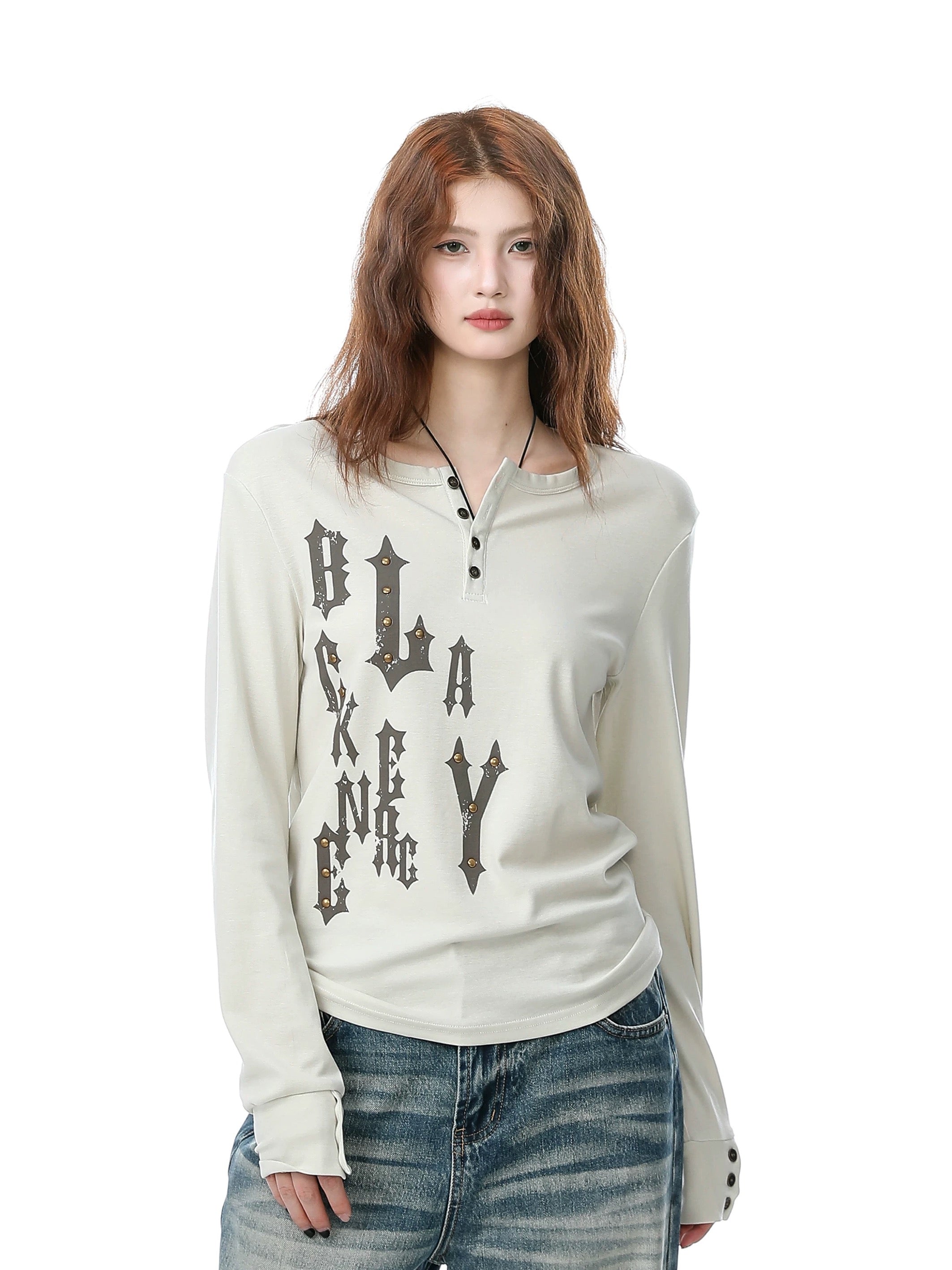 Stylish long-sleeve-Light Gothic