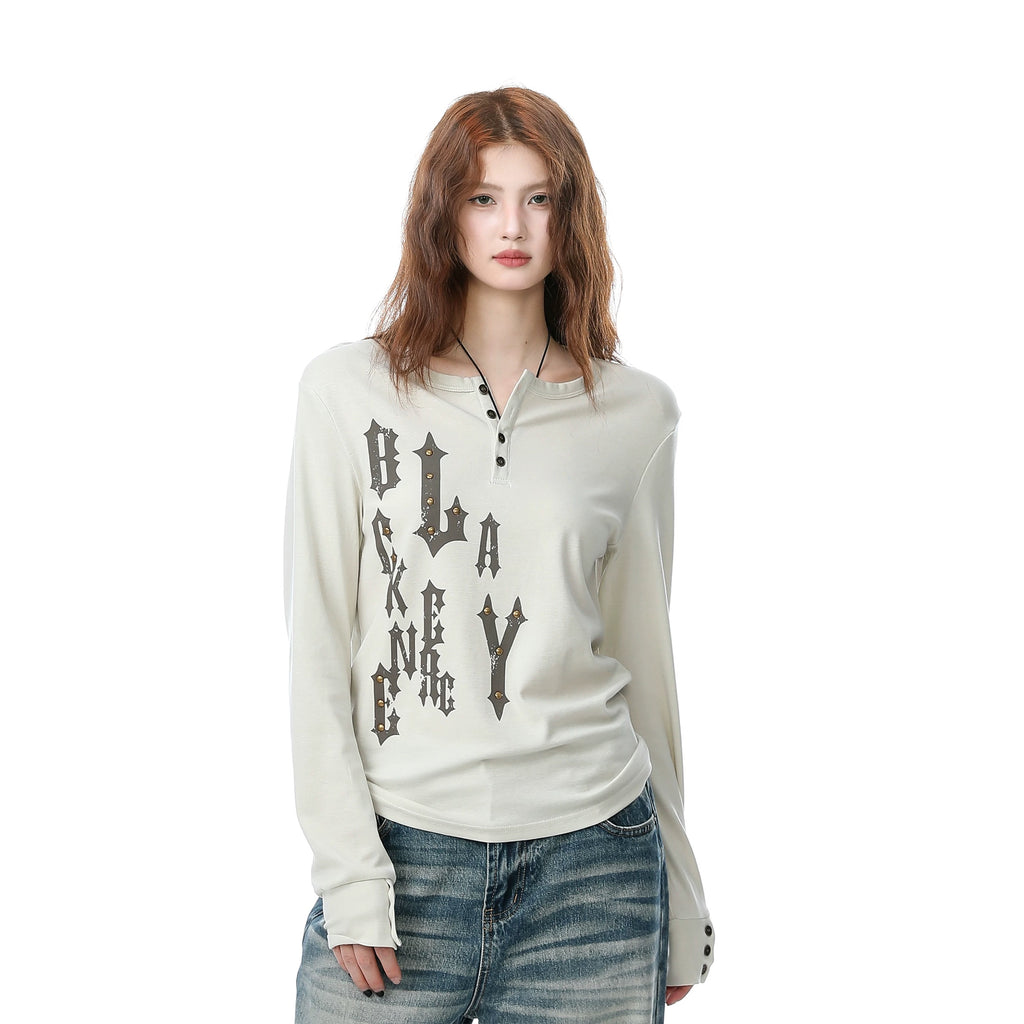 Stylish long-sleeve-Light Gothic