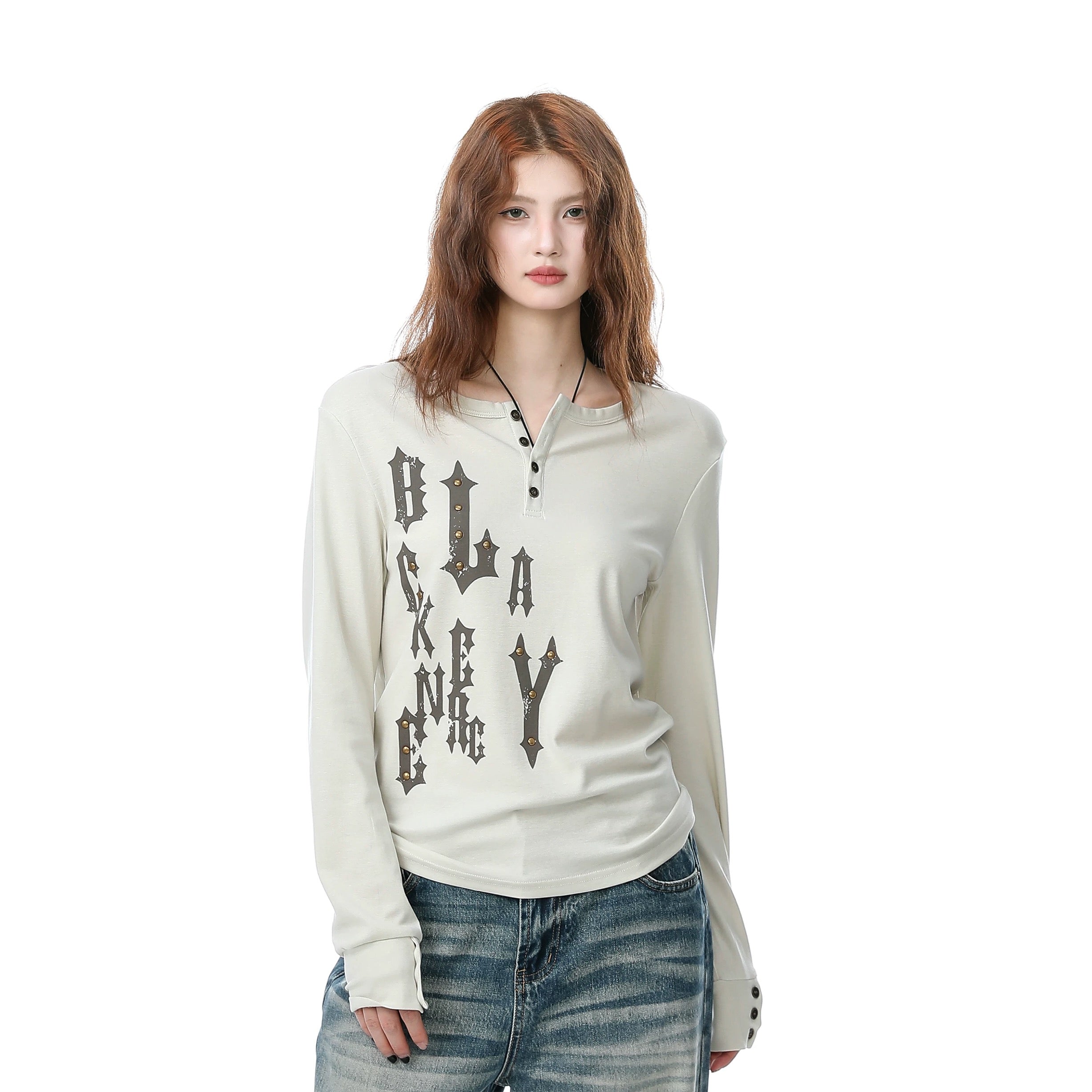 Stylish long-sleeve-Light Gothic