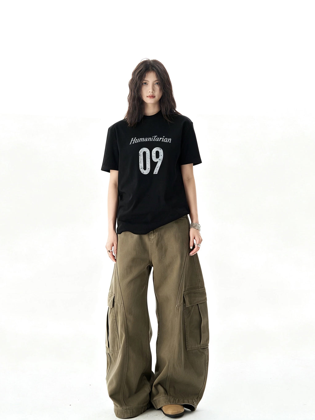 Humanitarian 09" Oversized Graphic Tee