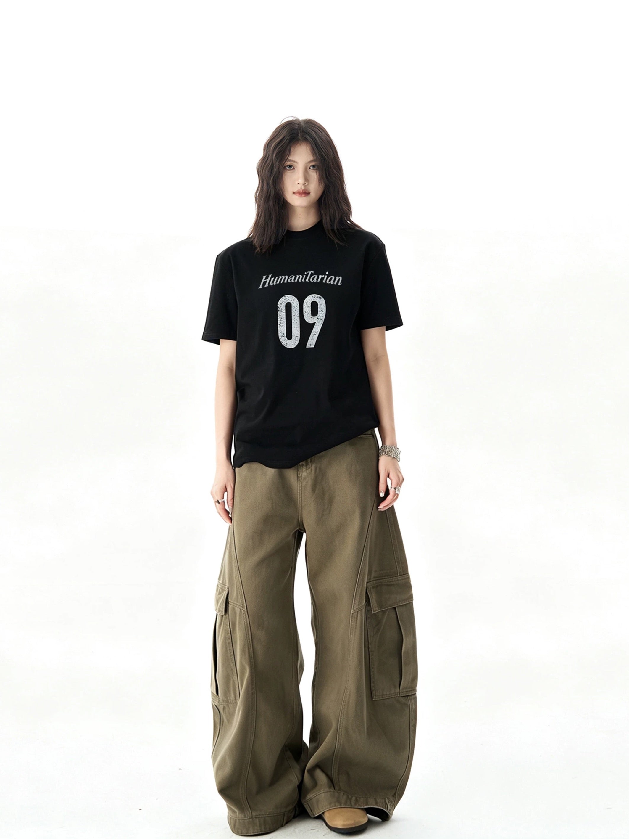 Humanitarian 09" Oversized Graphic Tee