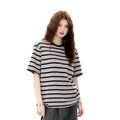 Effortless Stripe Relaxed Tee"